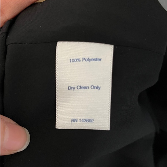 NWT Sail to Sable Flouncy Crepe Blouse Black Gold Zipper Bell Sleeve Size M - Picture 8 of 8